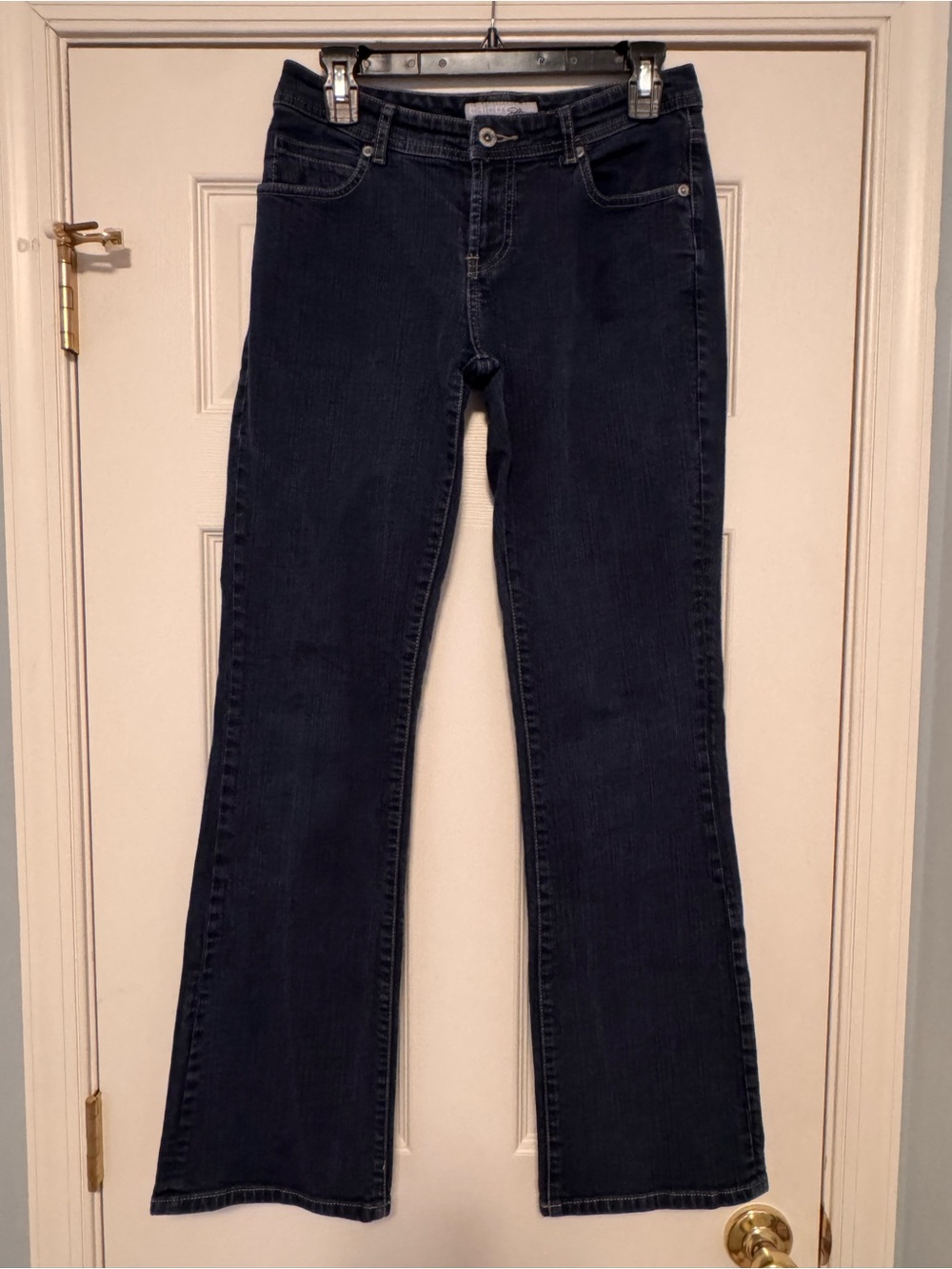 Chico's Dark Blue Skinny Jeans, Boot Cut
